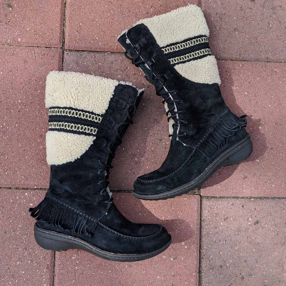 UGG shoreline winter boots sz 8 - Picture 3 of 14